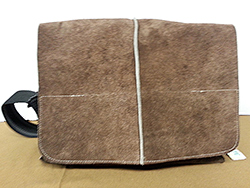 brown suede messenger bag
